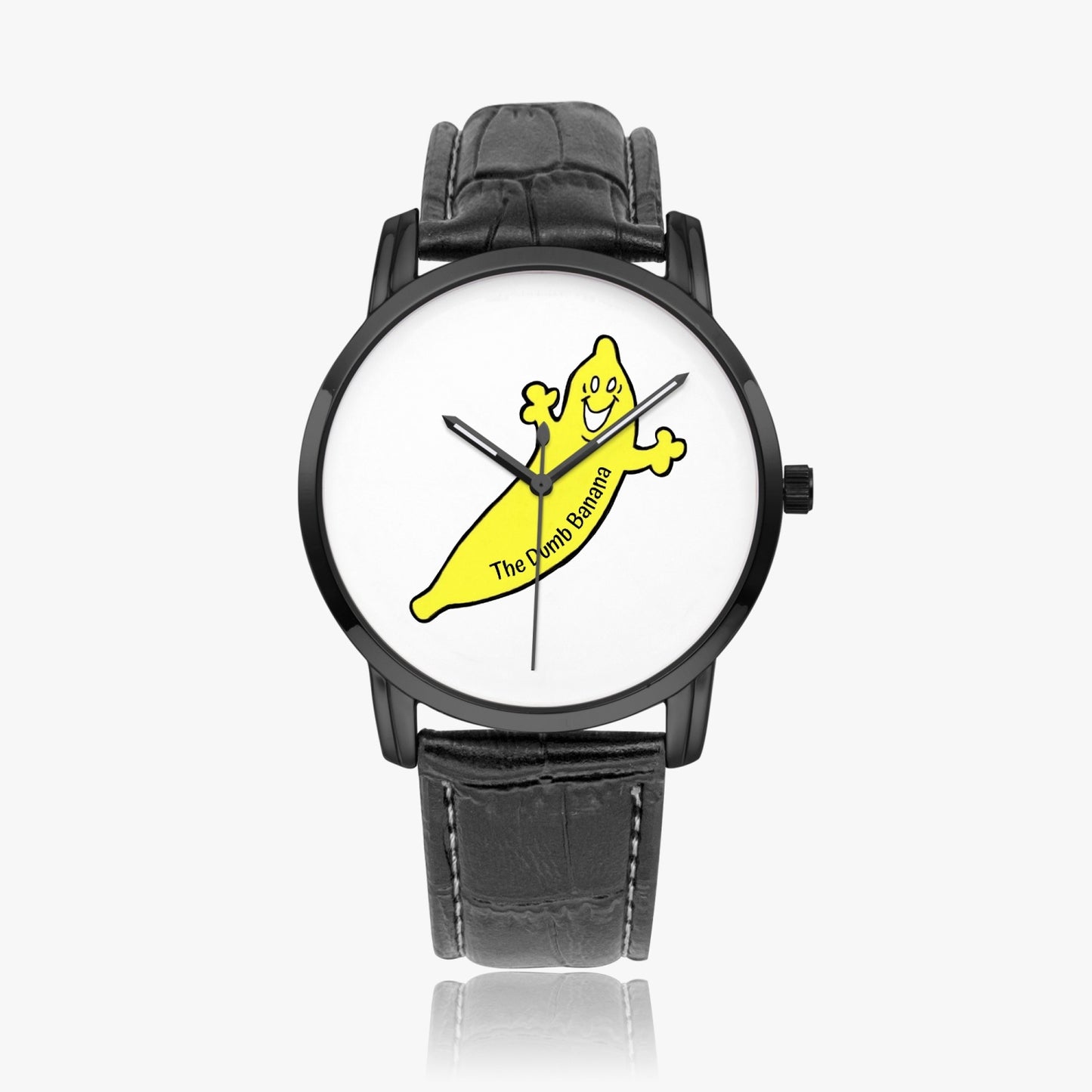 The Dumb Banana Unisex Instafamous Wide Type Quartz Watch with Leather Band