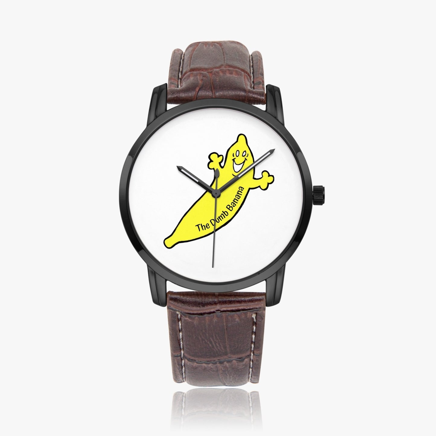 The Dumb Banana Unisex Instafamous Wide Type Quartz Watch with Leather Band