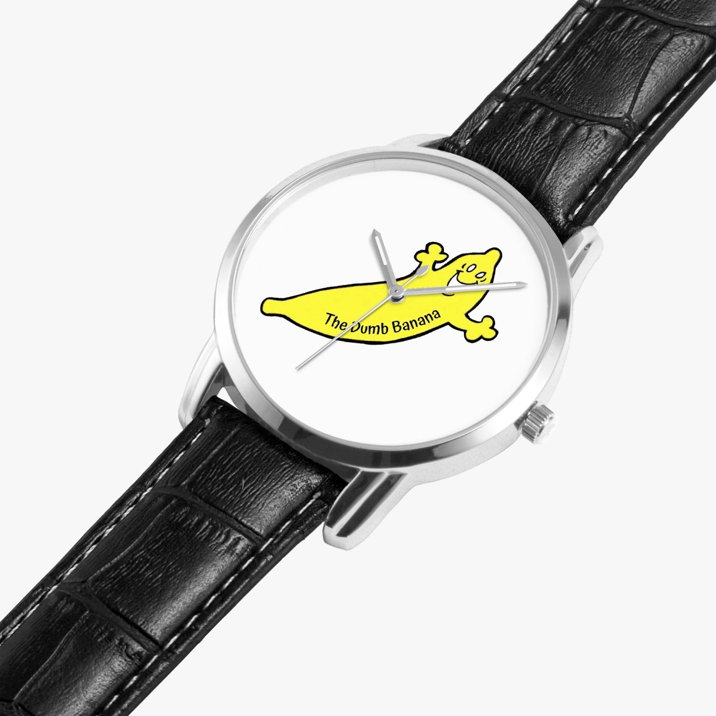 The Dumb Banana Unisex Instafamous Wide Type Quartz Watch with Leather Band